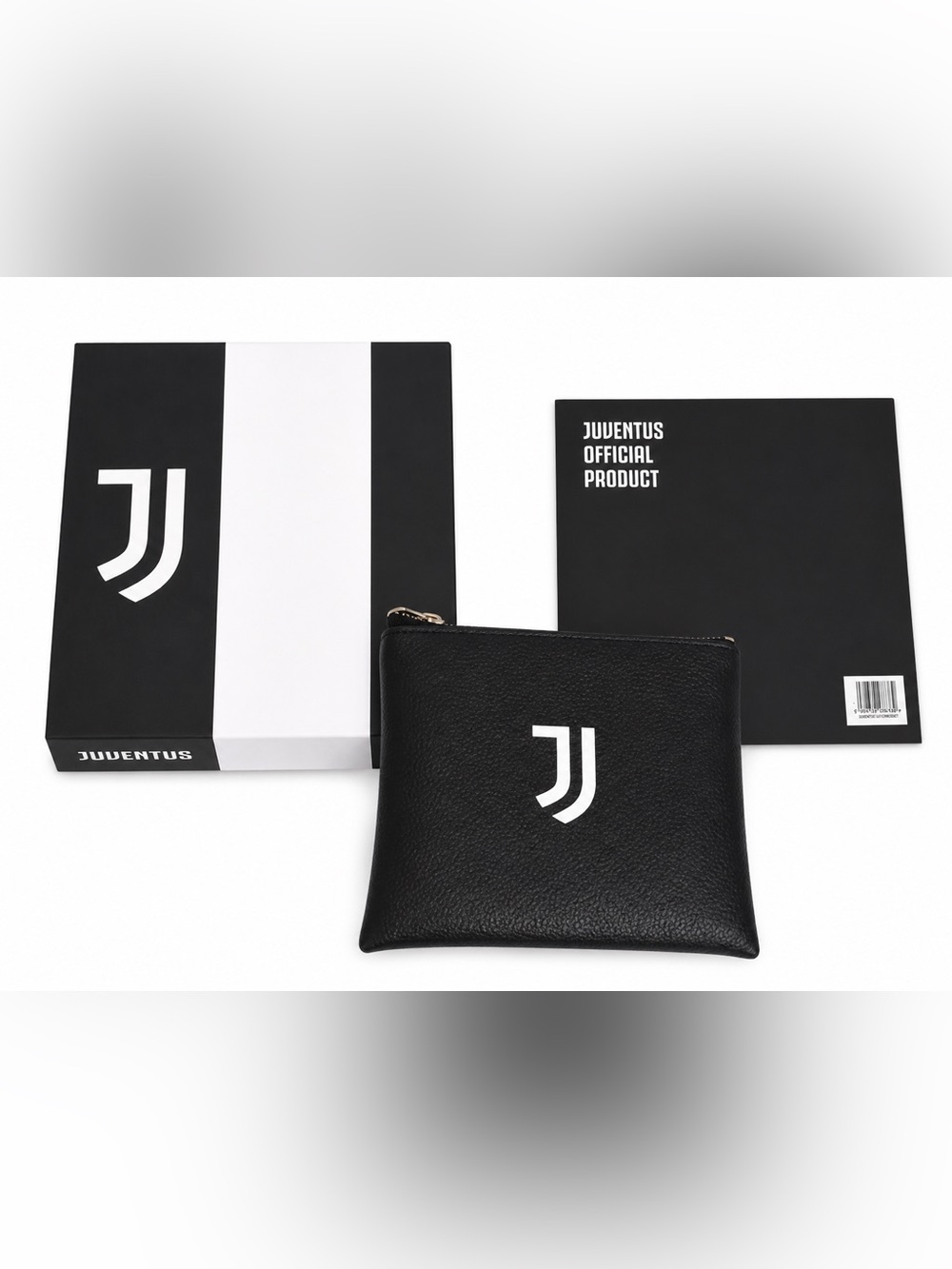 Juventus Black Leather Wallet Pouch Set – Official Product – New w/ Box